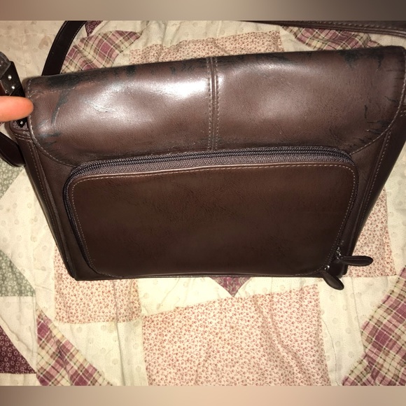 Vintage Liz Claiborne Brown Shoulder Bag - Picture 6 of 11